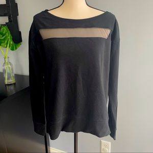 Victoria Secret Sport Black Long Sleeve Sweatshirt Size Small